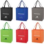 JH3327 Non-Woven Wave Shopper Tote Bag With Custom Imprint